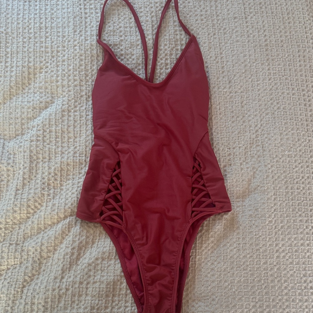 Target Women's One Piece Swimsuit - Burgundy
